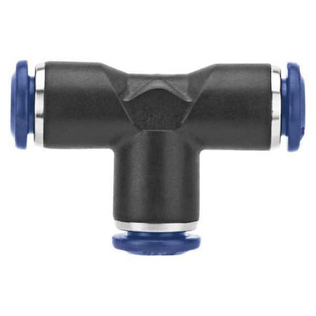 Aignep Usa 85230-08 - Push-Fit Tee Fitting, Push-to-Connect x Push-to-Connect x Push-to-Connect, 1/2 in Tube OD