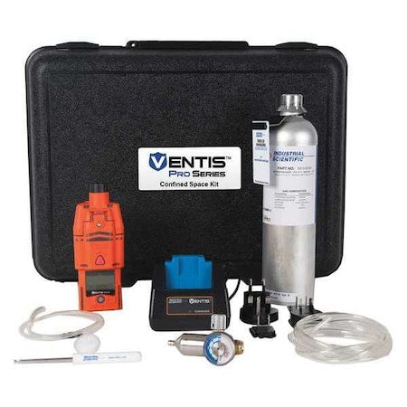 Industrial Scientific V5K-KJ5Y2111101 - Ventis Pro5 Multi-Gas Detector, Audible, Vibrating, Visual, LCD, 18 hr Battery Life
