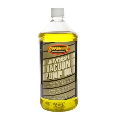 Supercool 37476 - Vacuum Pump Oil, Yellow, 1 Qt.