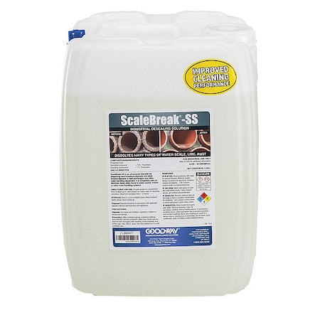 Goodway SCALEBRK-SS-5 - Scale Remover,Clear,5 gal,Bottle