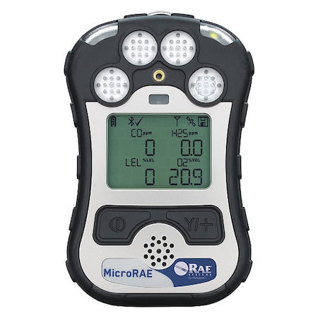 Honeywell M031-3111-200 - Micro RAE Multi-Gas Detector, IP67, Audible, Vibrating, Visual, Monochrome, 12 hr Battery Life