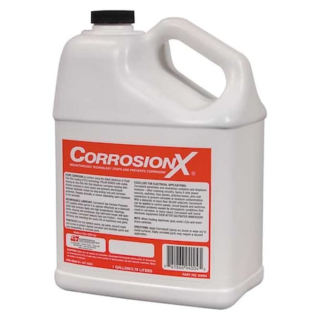 Corrosionx 94004 - Corrosion Inhibitor, Wet Lubricant Film, 1 gal, Jug, 200 Degrees F Max Op Temp