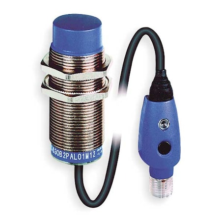 Telemecanique Sensors XS630B2PAL01M12 - Cylindrical, Inductive Proximity Sensor, 30 mm Dia., Brass, 0.15 m, M12, 3 Wires, Shielded