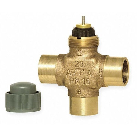 Honeywell V5853A2063 - Hydronic Globe Valve,Three-Way,3/4 in