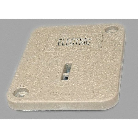 Quazite PC0608HA0017 - Underground Enclosure Cover, Electric Logo, 1 in. H x 6 in. W x 8 in. L, 15000 lb, Polymer Concrete