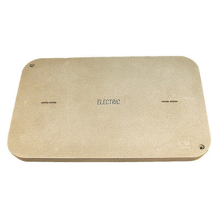 Quazite PG3048HA0017 - Underground Enclosure Cover, Electric Logo, 3 in. H x 30 in. W x 48 in. L, 15000 lb