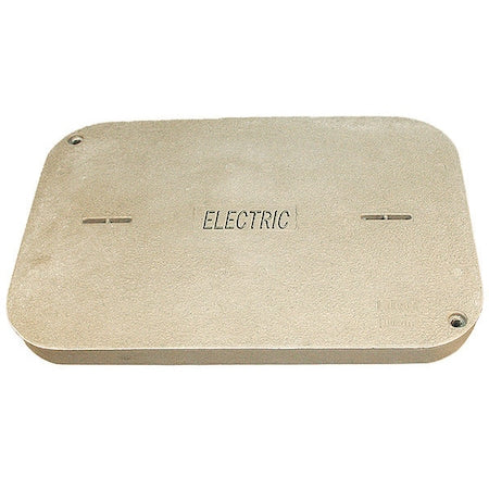 Quazite PG2436HA0017 - Underground Enclosure Cover, Electric Logo, 3 in. H x 24 in. W x 36 in. L, 15000 lb