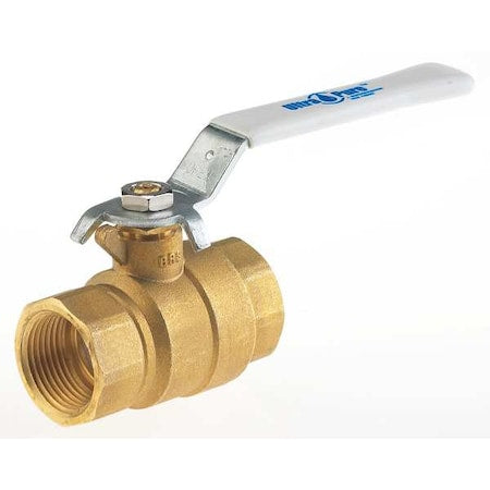 Milwaukee Valve UPBA475B 1/2 - 1/2" FNPT Brass Ball Valve Inline