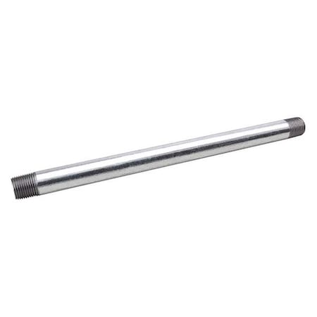 569-1200 - 2-1/2" MNPT x 10 ft. TBE Black Welded Pipe Sch 40