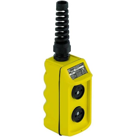Square D 9001BW94Y - Pendant Push Button Station,NO/NC,Yellow