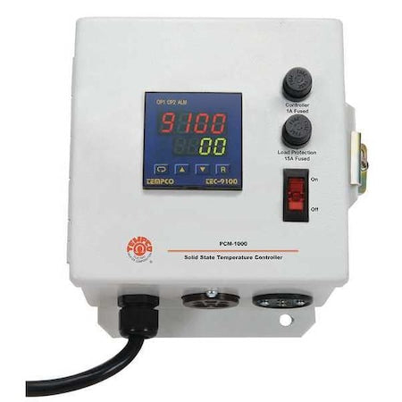 Tempco PCM10003 - Temp Ctrl Panel,K,120 V,16 A,0-2400 F