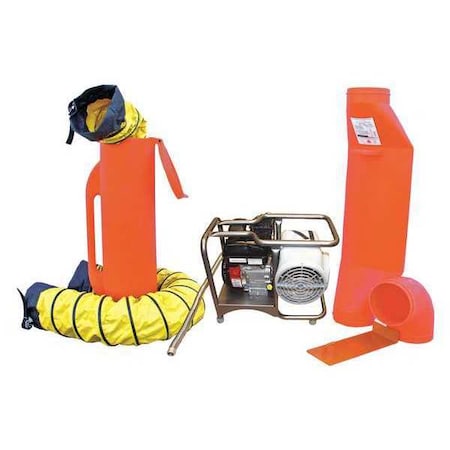 Air Systems Intl SVB-G8CUP - Confined Space Blower,Gasoline,15in.