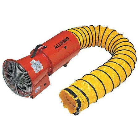 Allegro Industries 9506-25 - Confined Space Fan,Orange,13 5/8" W