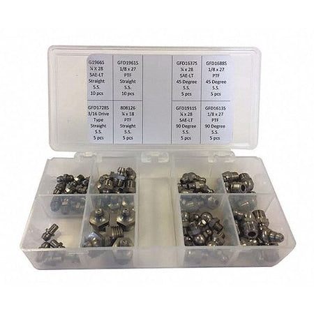 Gf&D Systems 5JJ04 - Fitting Kit, Grease,50 Pc