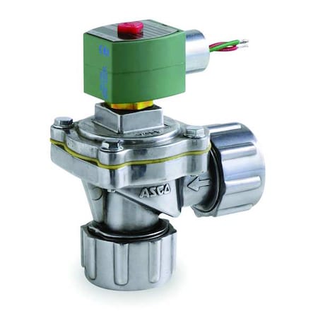 Asco 8353G052 - Solenoid Valve, 2-Way, 2-Position, Normally Closed, 3/4 in Pipe Size, 120 V AC, Dust Collector, NBR