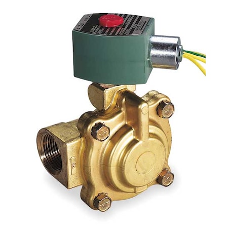Asco 8220G027 - Solenoid Valve, 2-Way, 2-Position, Normally Closed, 1-1/4 in Pipe Size, 120 V AC, Diaphragm, Piston