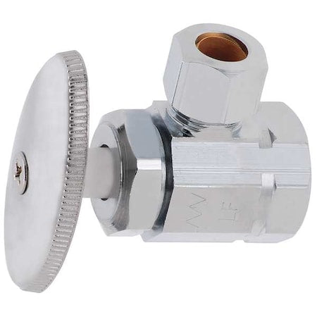 29-1001LF - Water Supply Stop,Brass,Multi-Turn,3/8"