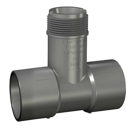 MPV8T020 - PVC Insertion Tee, Socket x Socket x Socket, 2 in Pipe Size