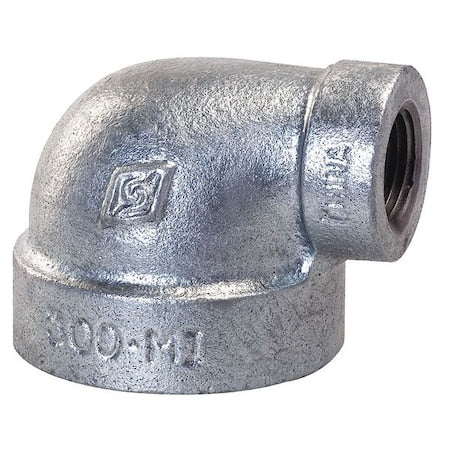 5PAR2 - 1-1/4" x 1/2" FNPT Galv 90 Degree Reducing Elbow
