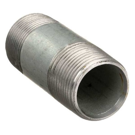 569-050 - 2-1/2" MNPT x 5" TBE Galvanized Steel Pipe Nipple Sch 40