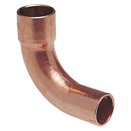 Nibco U6072LT 1/4 - 1/4" NOM FTG x C Copper 90 Degree Long Radius Elbow