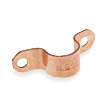 U624 3/8 - Tube Strap,Two-Hole,Copper,PK5