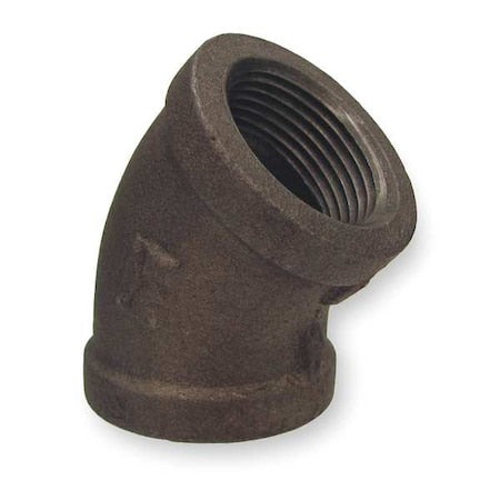 5P466 - 45 Degree Elbow 45 Degree Elbow, 1/8" Pipe, FNPT, Malleable Iron, Class 150