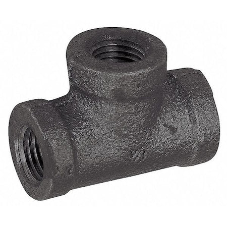 5P487 - Reducing Tee Reducing Tee, 3/4" x 3/4" x 3/8" Pipe, FNPT, Malleable Iron, Class 150