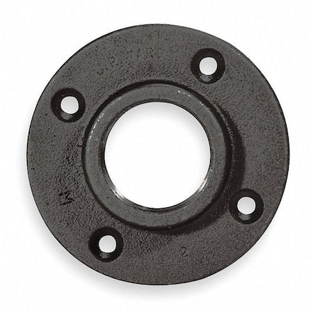 5P598 - Flange Floor Flange, 3/8" Pipe, Flanged x FNPT, Malleable Iron, Class 150