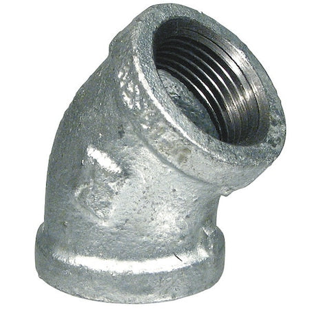 5P837 - Malleable Iron,45 Elbow,11/2"NPTx11/2"NPT