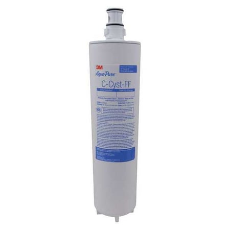 3M Aqua-Pure AP Easy C-Cyst-FF - Quick Connect Filter, 1.5 gpm, 0.5 Micron, 3.188" O.D., 11 57/64 in H