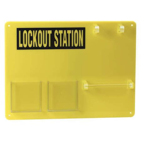 Brady 50989 - Lockout Board,Unfilled,Yellow