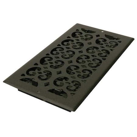 Decor Grates ST612W - Sidewall/Ceiling Register 7.5 X 13.5, Textured Black, Steel