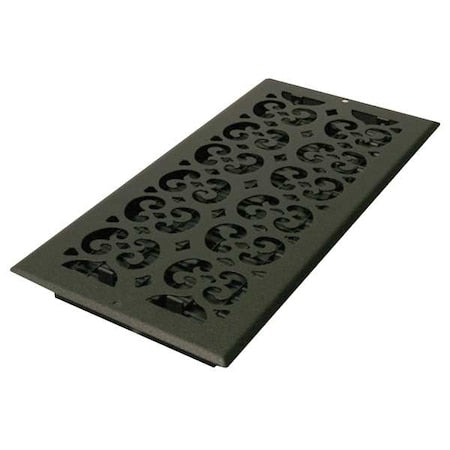 Decor Grates ST614-W - Sidewall/Ceiling Register 7.5 X 15.5, Textured Black, Steel