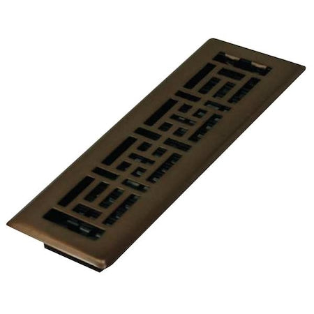Decor Grates AJH212-RB - Floor Register 3.75 X 13.5, Rubbed Bronze, Plated Steel