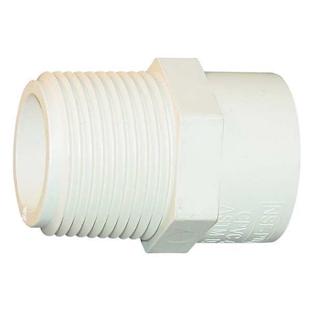 4136-007 - CPVC Adapter, CTS, Schedule SDR-11, 3/4" Pipe Size, MIP x CTS Socket Hub