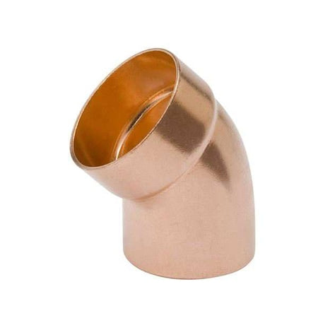 Streamline W 07431 - 1-1/2" NOM C Copper 45 Degree DWV Street Elbow