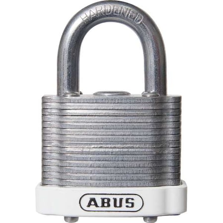 Abus 41/40 KD White - Lockout Padlock, Keyed Different, Steel, White, 3/4 in Shackle Height, 1 1/2 in Body Width