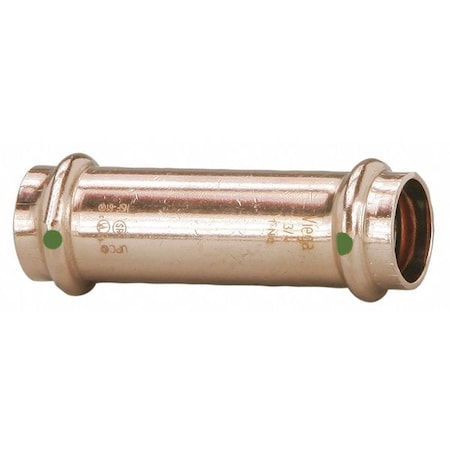 Viega 79010 - Viega Pro Press extended coupling No stop, 3/4" x 3/4"