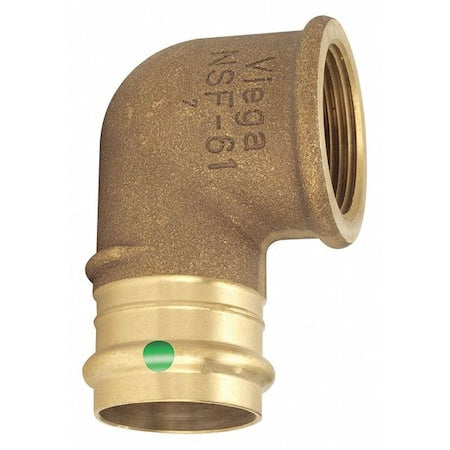 Viega 79545 - Elbow,Bronze,Press-fit1in,FNPT1/2in