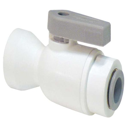 Parker LFPP4VFC6 - 3/8" FNPT x Push Polypropylene Ball Valve Inline