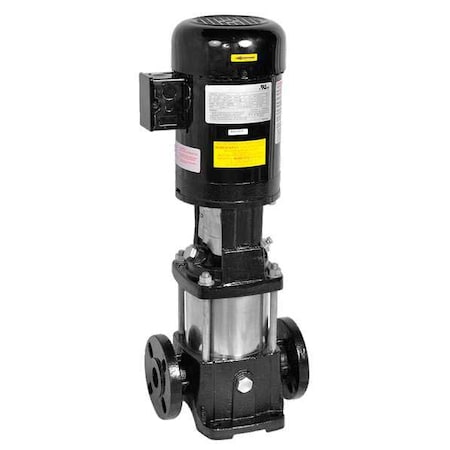 Dayton 5UWJ8 - Booster Pump, 1 1/2 hp, 208 to 240/480 V AC, 3 Phase, 1-1/4 in Flanged Inlet Size, 8 Stage