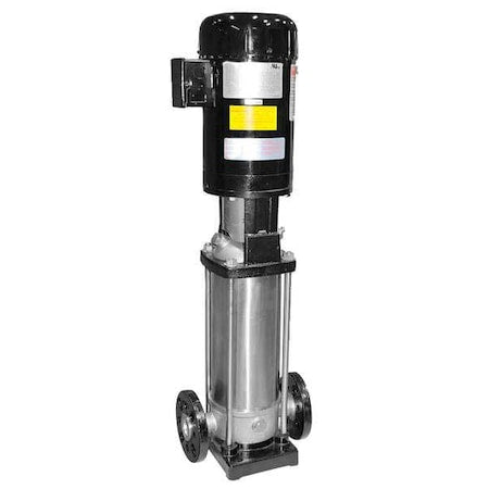Dayton 5UWL6 - Booster Pump, 3 hp, 208 to 240/480 V AC, 3 Phase, 1-1/4 in Flanged Inlet Size, 17 Stage