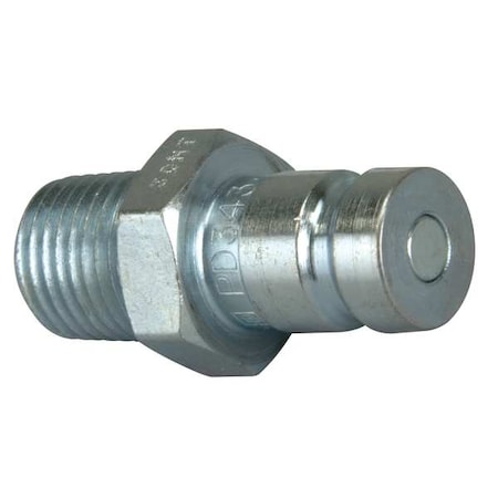 Enerpac AH650 - Hydraulic Quick Connect Hose Coupling, Steel Body, Push-to-Connect Lock, 1/4"-18 Thread Size