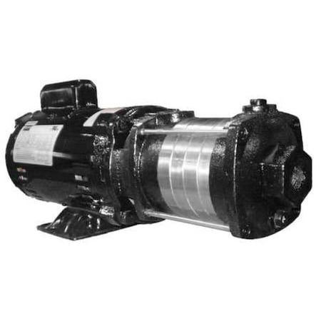 Dayton 5UXF5 - Booster Pump, 3/4 hp, 120/240 V AC, 1 Phase, 3/4 in NPT Inlet Size, 5 Stage, 93 psi Max Pressure