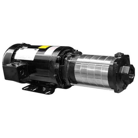 Dayton 5UXG4 - Booster Pump, 3 hp, 230/460, 3 Phase, 1-1/4 in NPT Inlet Size, 6 Stage, 121 psi Max Pressure