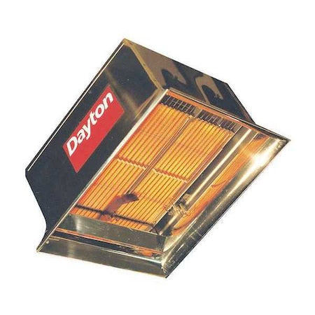Dayton 3E461 - Gas Infrared Flat Panel Heater, LP, 60,000 Btu H Input, 22 1/2 in H x 19 1/8 in W