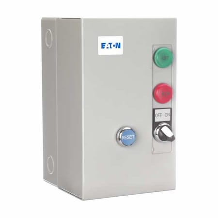 Eaton ECX09C1AAA-R63/C - Nonreversing IEC Magnetic Motor Starter, 1 NEMA Rating, 120 V AC, 3 Poles, 1 NO/1 NC