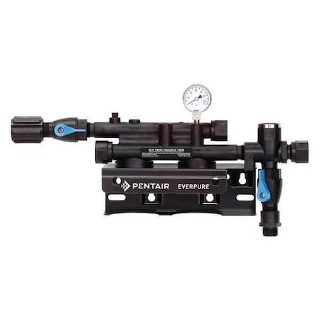 Pentair Everpure EV927222-75 - Water Filter Head,3/4in,MNPT,165/8in L