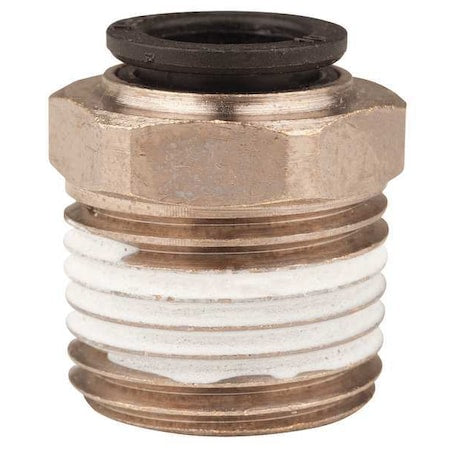 Legris 3175 10 22 - Push-Fit Fitting, 10mm Tube Size, Brass, Silver, 10 PK